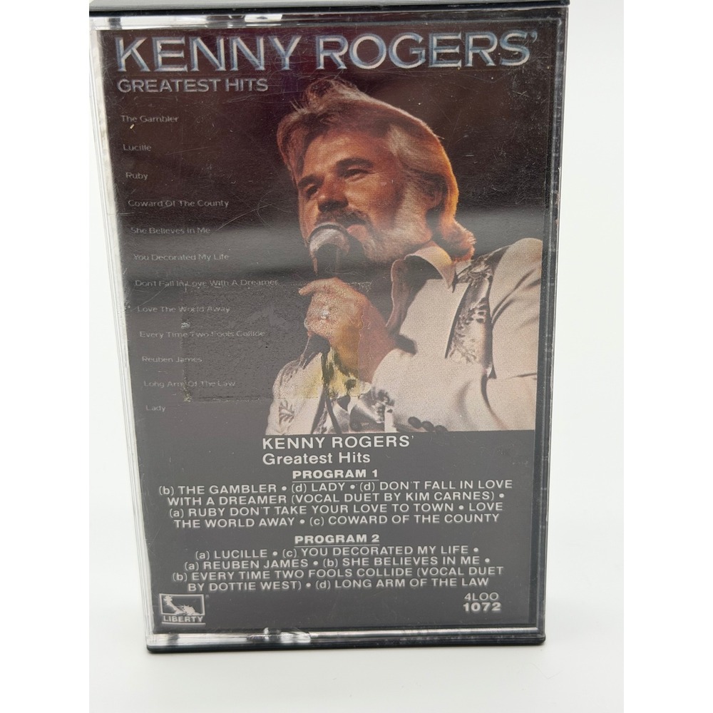 Kenny Rogers Greatest Hits Cassette Tape 1980 Liberty Records The Gambler Lady